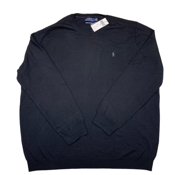 Polo Ralph Lauren Mens Big Tall Washable Merino Wool Sweater Polo